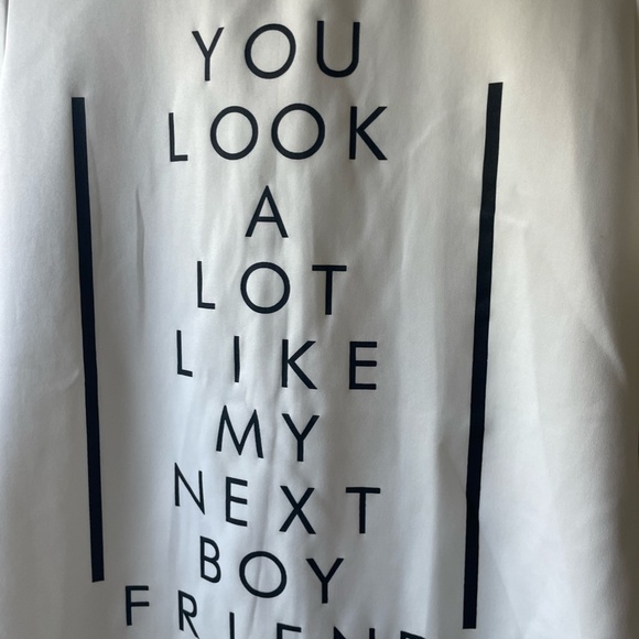 AKIRA CHICAGO RED LABEL "YOU LOOK A LOT LIKE MY NEXT BOYFRIEND" SHIRT SIZE SMALL - Picture 2 of 6